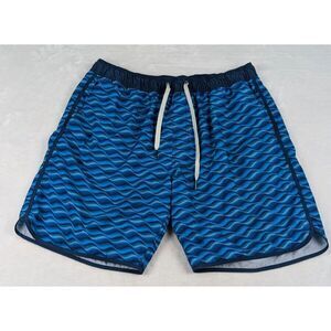 Fair Harbor The Anchor Swim Trunk Mens sz 2XL Mist Seaview 7‎ inch Geometric